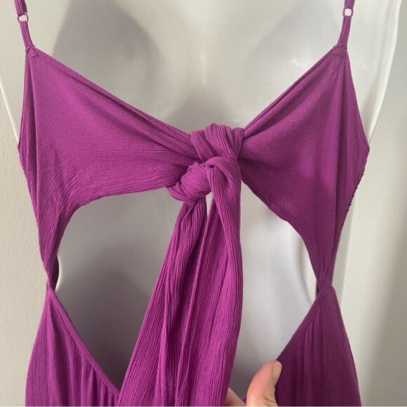 Ba&sh Nadja Maxi Sundress Magenta size 1 Small - Picture 8 of 13